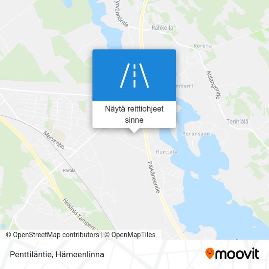 Penttiläntie kartta