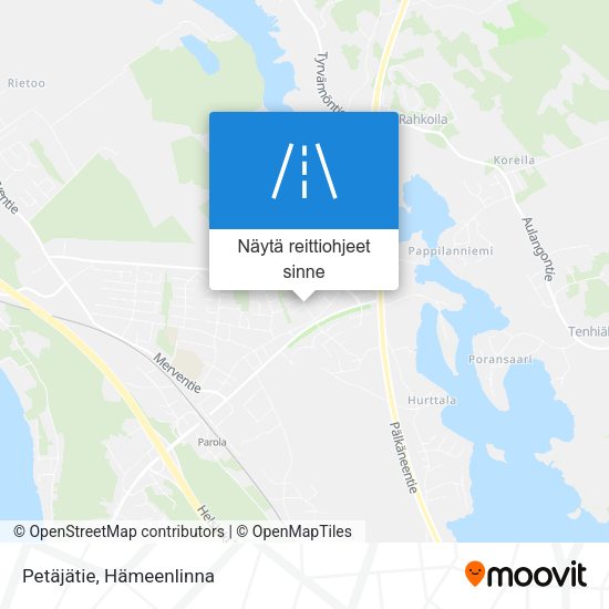 Petäjätie kartta