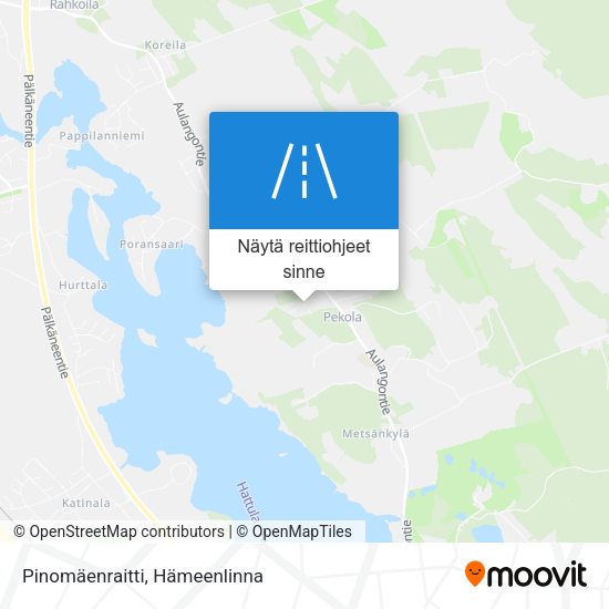 Pinomäenraitti kartta