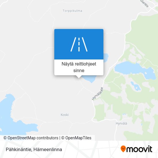 Pähkinäntie kartta