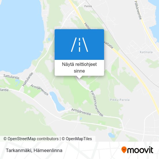 Tarkanmäki kartta