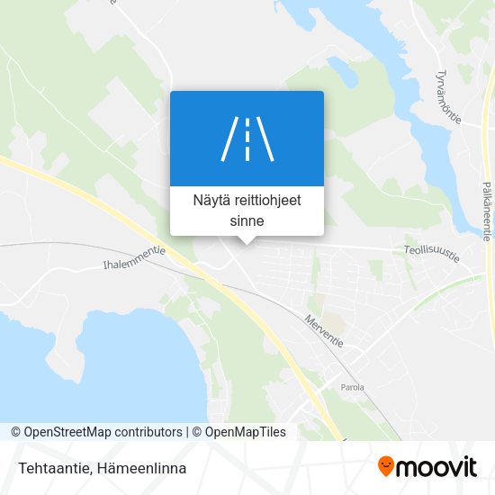 Tehtaantie kartta