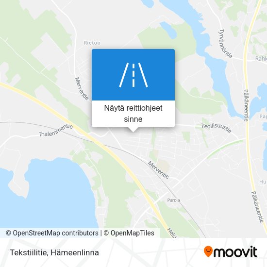 Tekstiilitie kartta