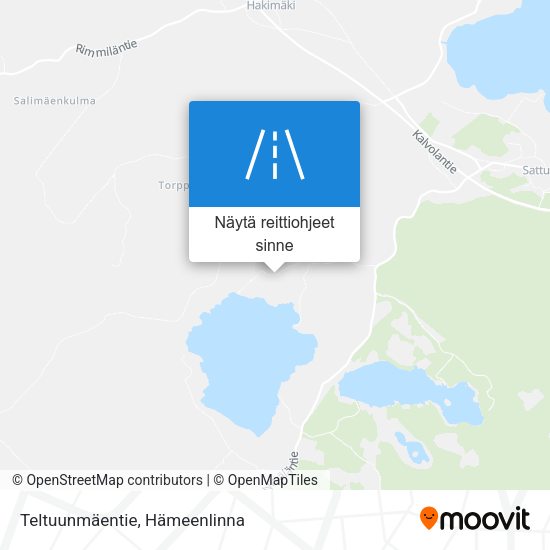 Teltuunmäentie kartta