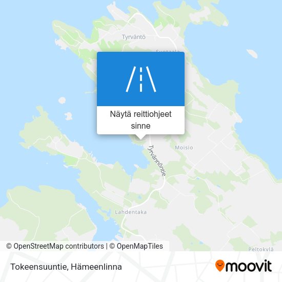 Tokeensuuntie kartta