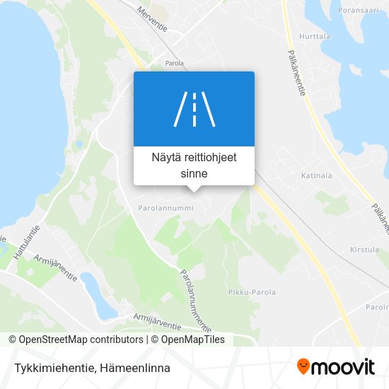 Tykkimiehentie kartta