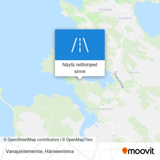 Vanajaniementie kartta