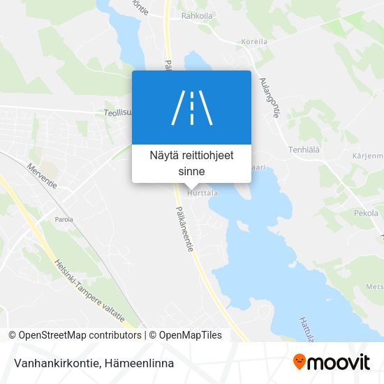 Vanhankirkontie kartta