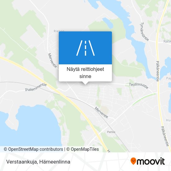 Verstaankuja kartta