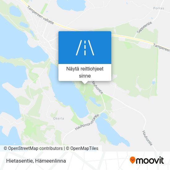 Hietasentie kartta