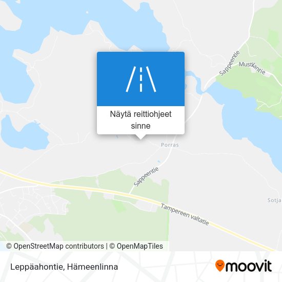 Leppäahontie kartta