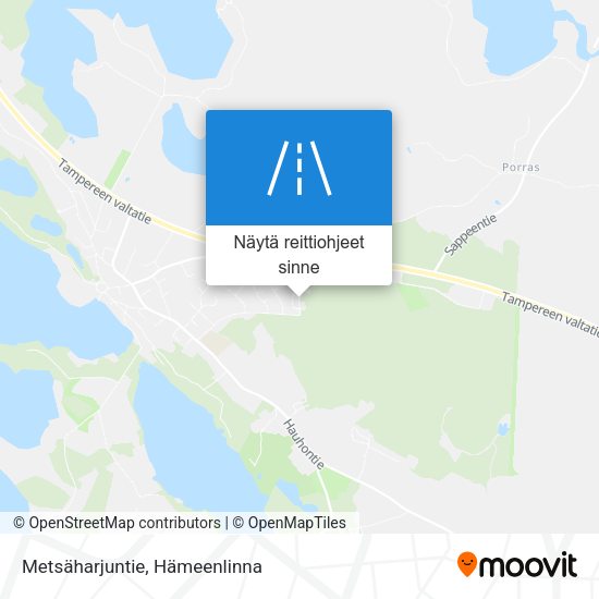 Metsäharjuntie kartta