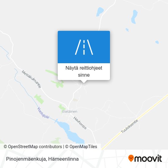 Pinojenmäenkuja kartta