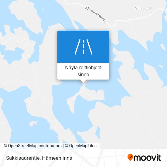 Säkkisaarentie kartta
