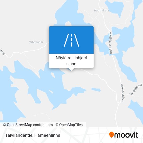 Talvilahdentie kartta