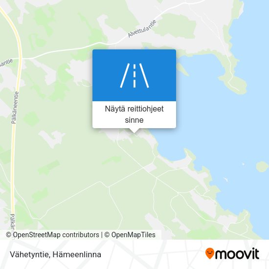 Vähetyntie kartta