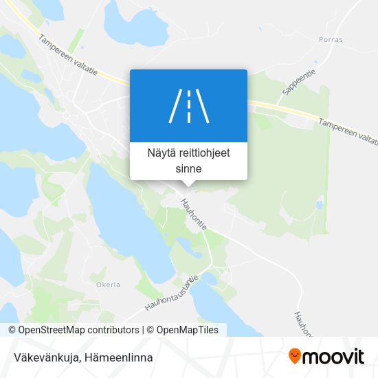 Väkevänkuja kartta