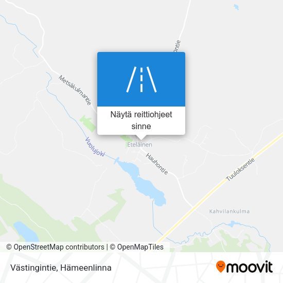Västingintie kartta