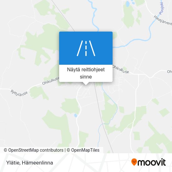Ylätie kartta