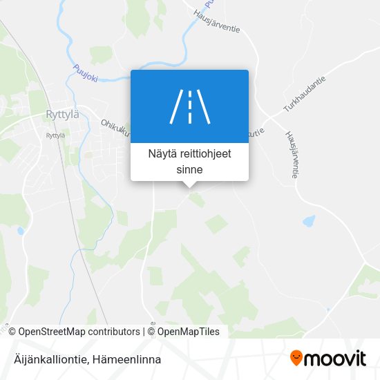 Äijänkalliontie kartta