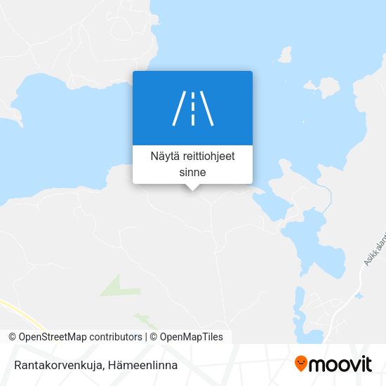 Rantakorvenkuja kartta