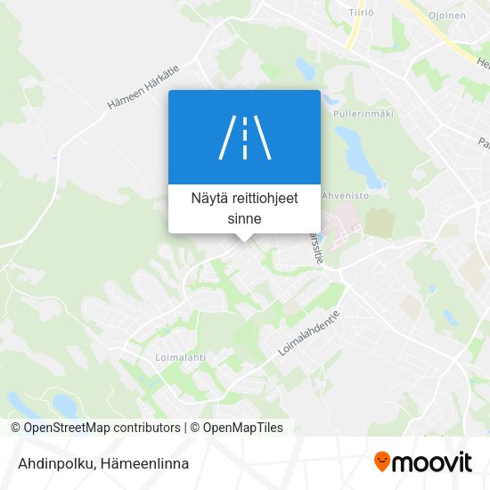 Ahdinpolku kartta