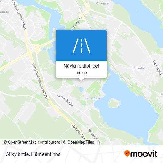 Alikyläntie kartta