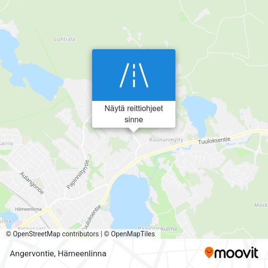Angervontie kartta