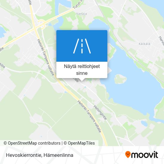 Hevoskierrontie kartta
