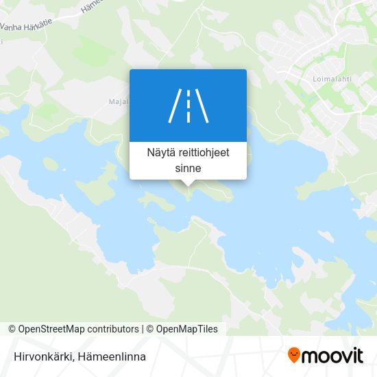 Hirvonkärki kartta