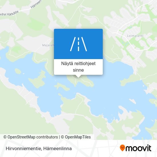 Hirvonniementie kartta