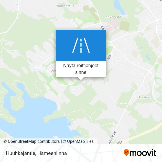 Huuhkajantie kartta