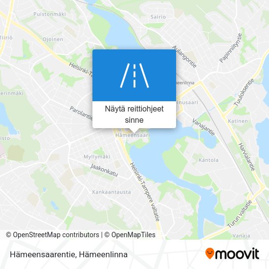 Hämeensaarentie kartta