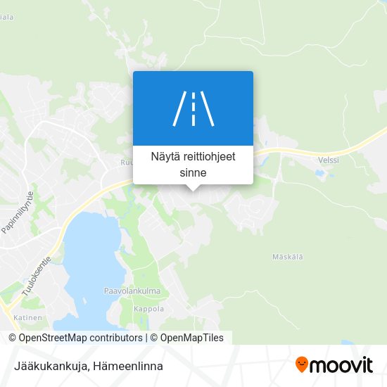 Jääkukankuja kartta