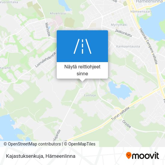 Kajastuksenkuja kartta