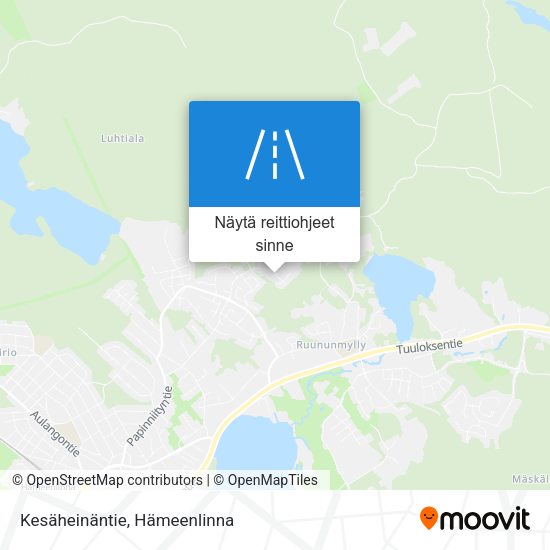 Kesäheinäntie kartta