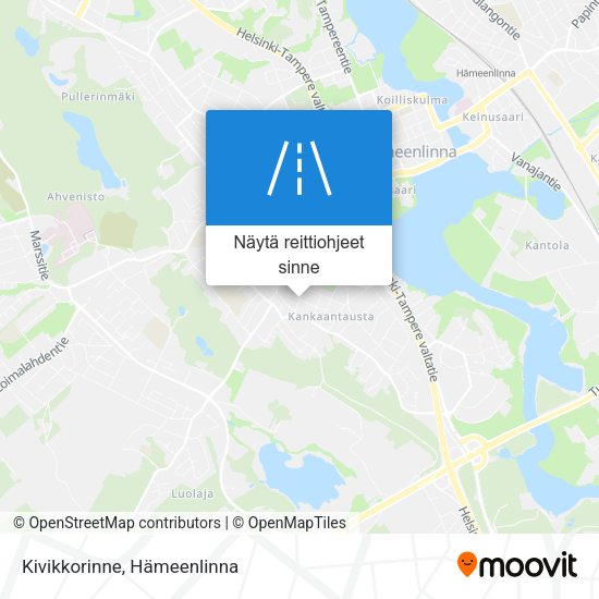 Kivikkorinne kartta