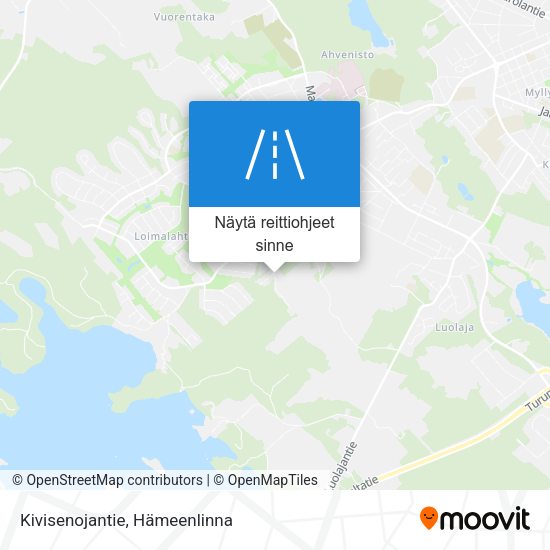 Kivisenojantie kartta