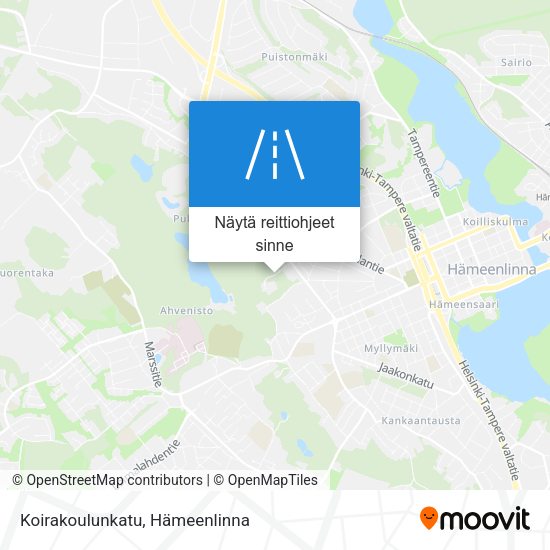 Koirakoulunkatu kartta