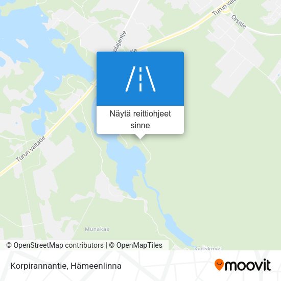 Korpirannantie kartta