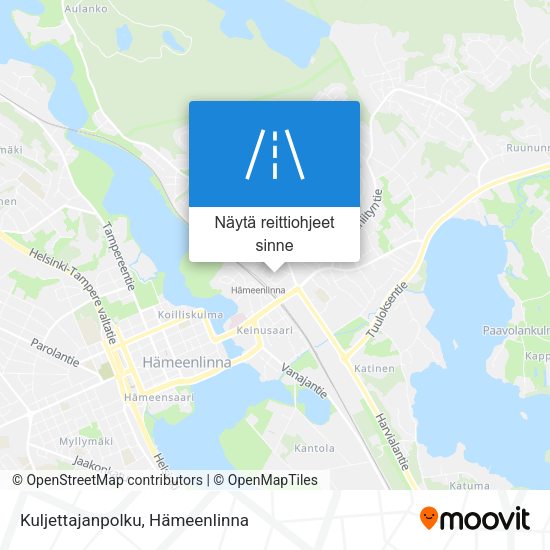 Kuljettajanpolku kartta