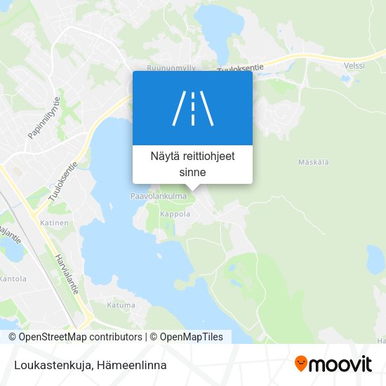 Loukastenkuja kartta