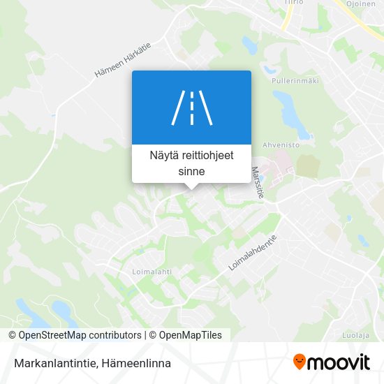 Markanlantintie kartta
