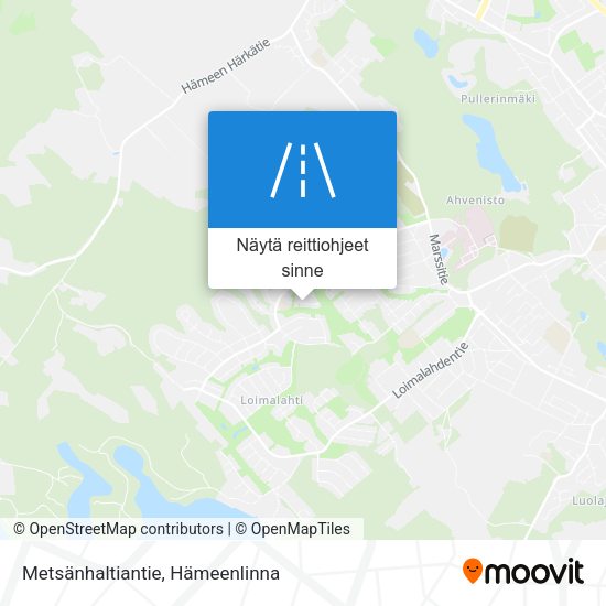 Metsänhaltiantie kartta