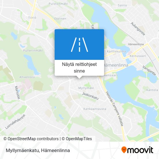 Myllymäenkatu kartta