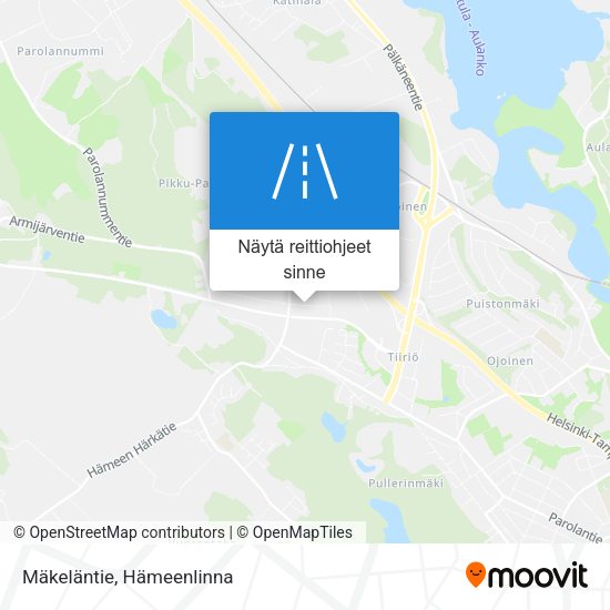 Mäkeläntie kartta