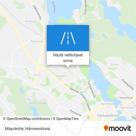 Mäyräntie kartta