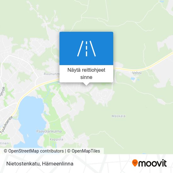 Nietostenkatu kartta