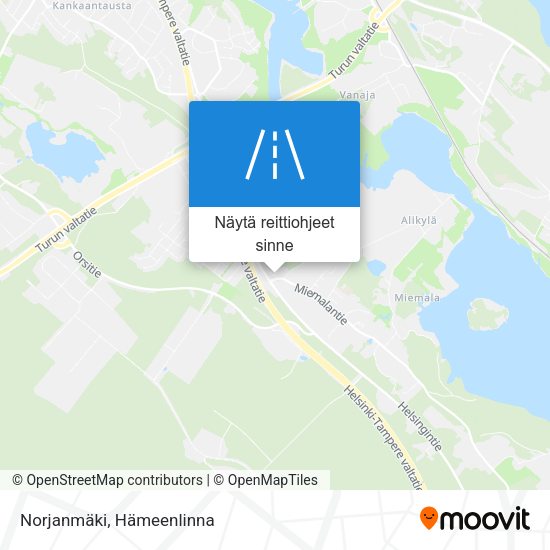 Norjanmäki kartta