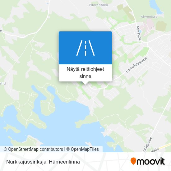 Nurkkajussinkuja kartta